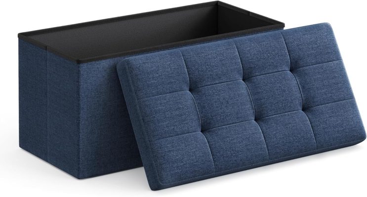 SONGMICS 30" Folding Storage Ottoman Bench ULSF47IN